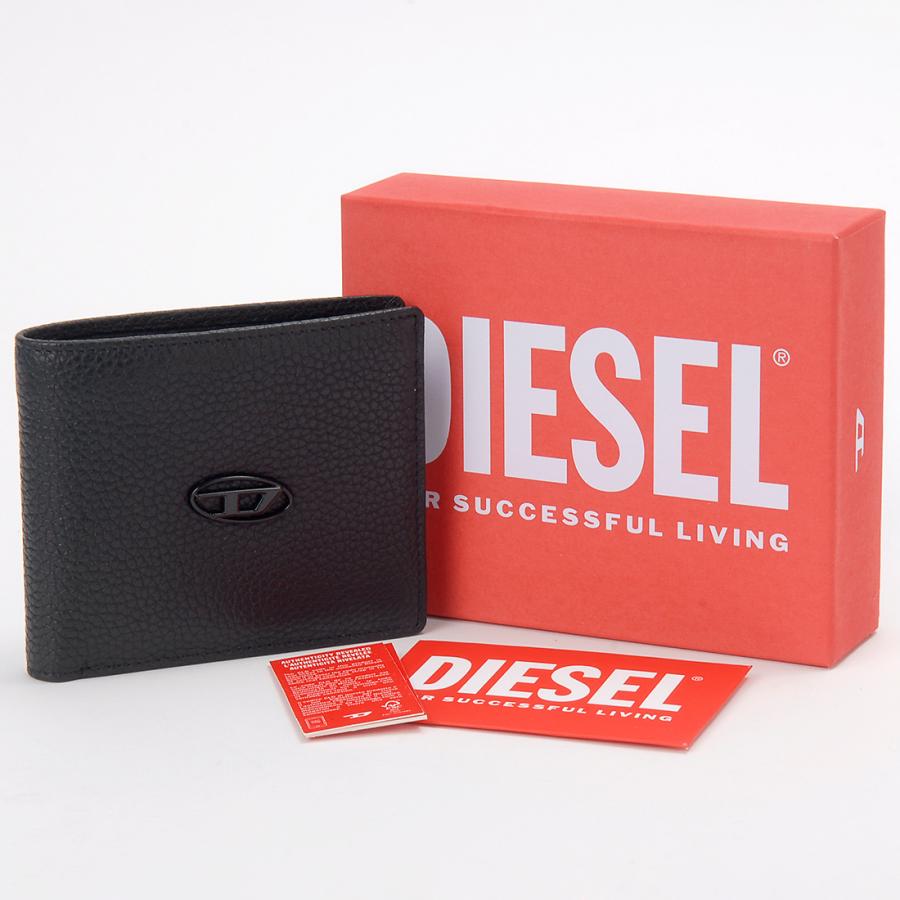 DIESEL 二つ折り財布 ディーゼル DIESEL 二つ折り財布 （ブラック） - ファッション通販