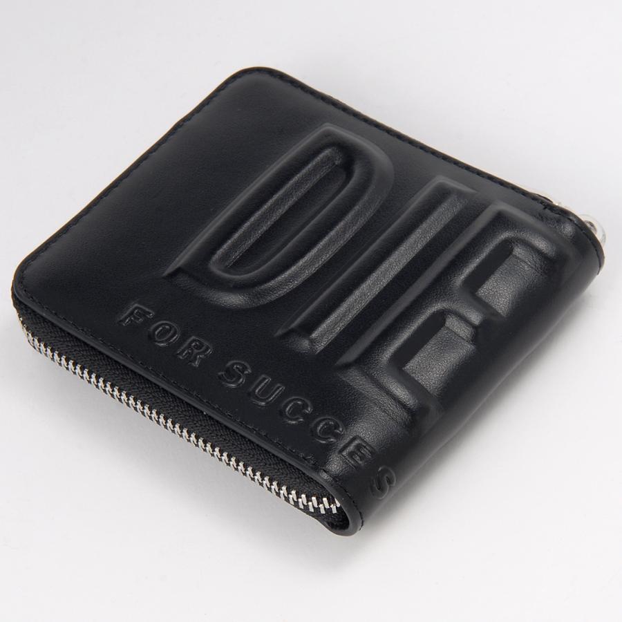 DIESEL（ディーゼル） タイムセール ラウンド 二つ折り財布 ブラック
