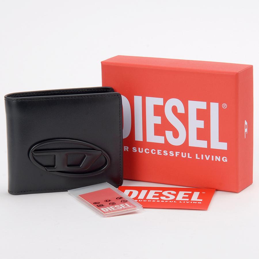 DIESEL（ディーゼル） 二つ折り財布 メンズ ブラック X10123PR818T8013