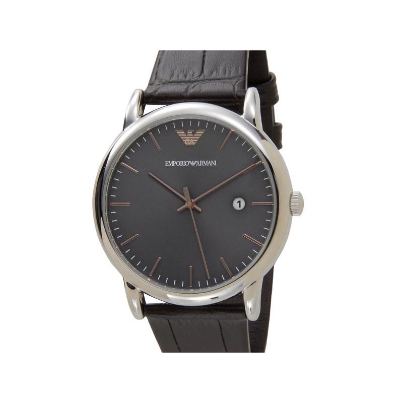 エンポリオアルマーニ EMPORIO ARMANI 時計 AR1996 グレー×ブラウン