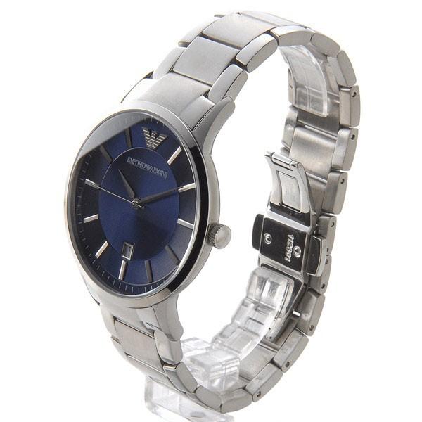 エンポリオ アルマーニ EMPORIO ARMANI 腕時計 メンズ AR2477 クラシック ネイビー/シルバー ブランド :EA2477 ...
