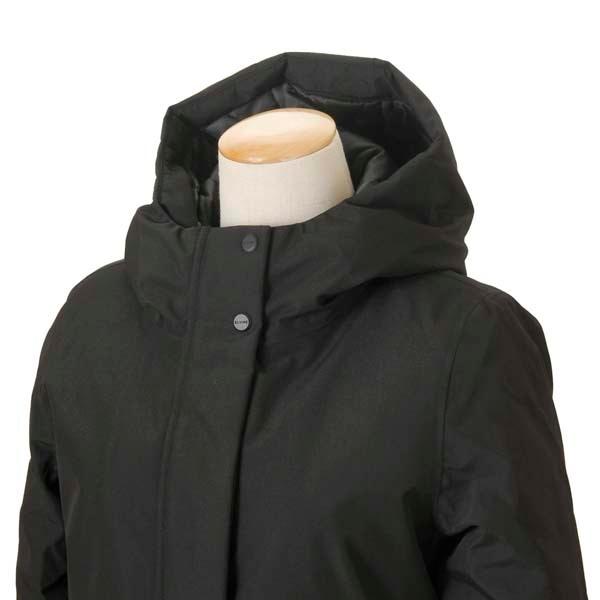 ジェルべ GERVE 中綿コート ミドル丈 長袖 シルバーファックスファー