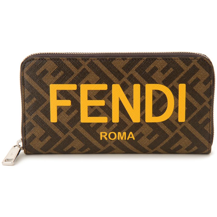 FENDI フェンディ ラウンドファスナー長財布 ブラウン 7M0342 FENDI フェンディ ラウンドファスナー長財布 ブラウン 7M0342