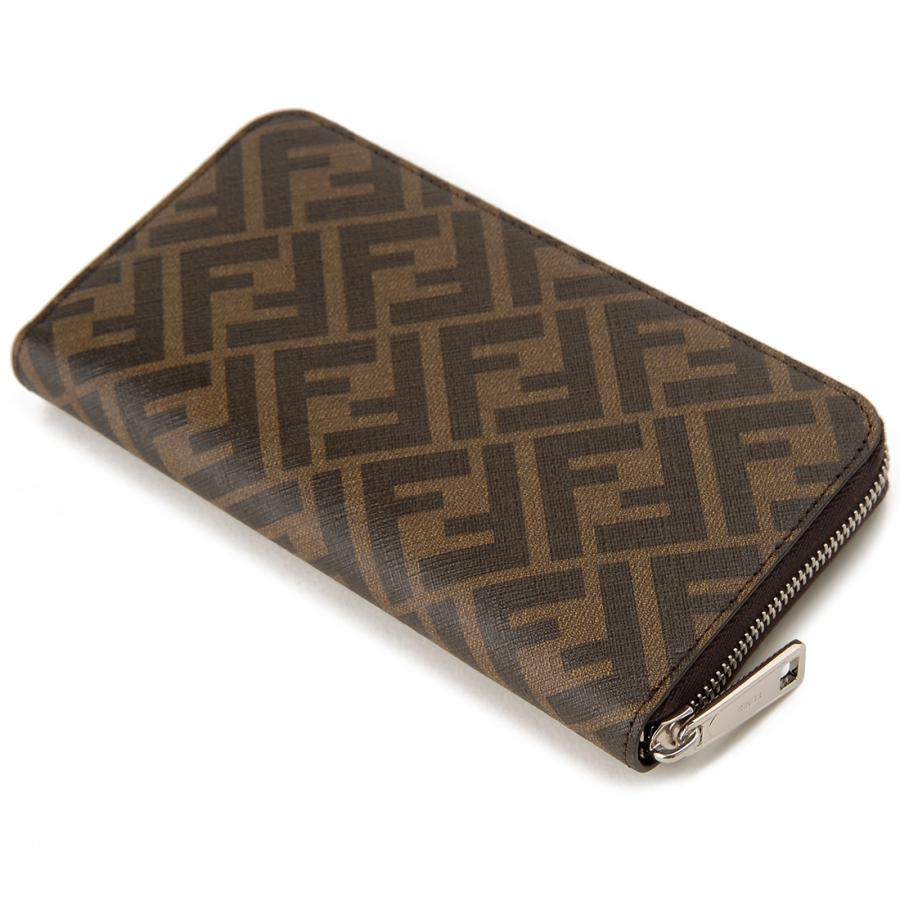 FENDI フェンディ ラウンドファスナー長財布 ブラウン 7M0342 FENDI フェンディ ラウンドファスナー長財布 ブラウン 7M0342