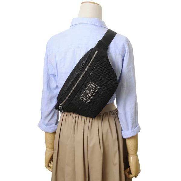 FENDI フェンディ ボディバッグ メンズ レディース ブラック 7VA434