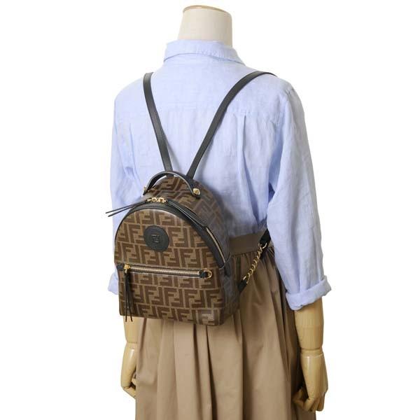 FENDI フェンディ リュック レディース ブラウン 8BZ038 A5K4 FENDI フェンディ リュック レディース ブラウン 8BZ038 A5K4