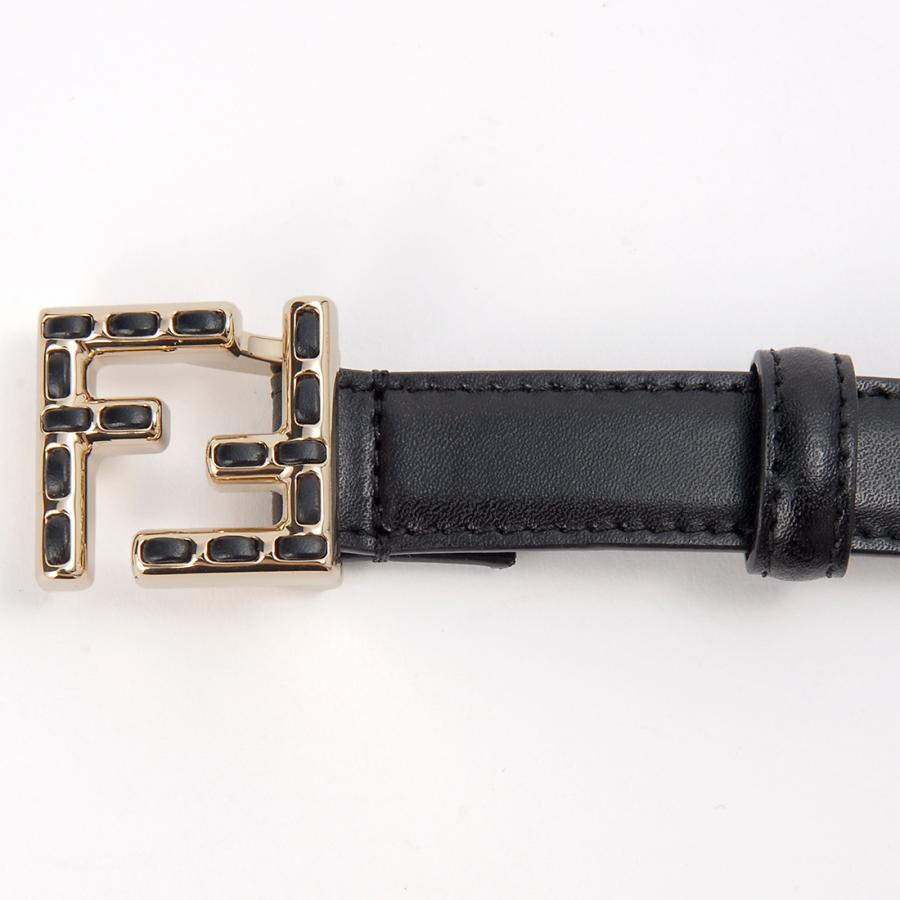 FENDI（フェンディ） ベルト レディース レザー ブラック 8C0648 ASUP