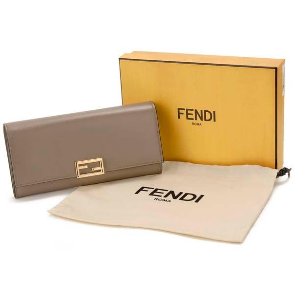 40【美品】FENDI FF 二つ折り財布　長財布 FENDI（フェンディ） 長財布 トリュフ グレー 8M0251 AHM0 F1F1M 二