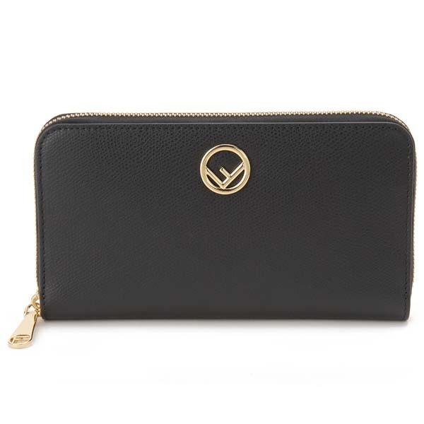 FENDI（フェンディ） ラウンドファスナー長財布 レディース ブラック