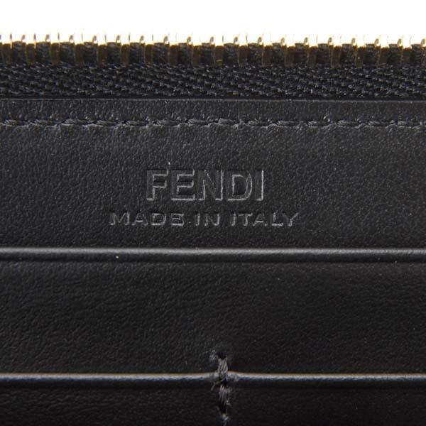 FENDI（フェンディ） ラウンドファスナー長財布 レディース ブラック 