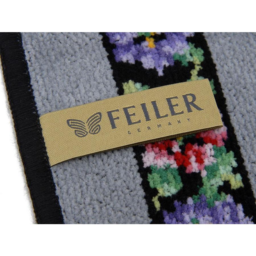 未使用　フェイラー　バスタオル　アネモネ　FEILER 花柄　グレー系 feiler（フェイラー） ハンカチ FEILER ANEMONE アネモネ 211 スチール