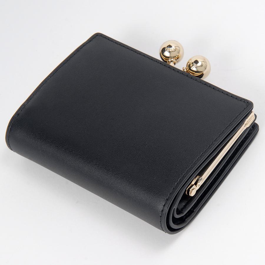 最終価格！超美品！フルラ　二つ折りウォレット　ブラック FURLA（フルラ） ブランドセール 二つ折り財布 レディース ブラック