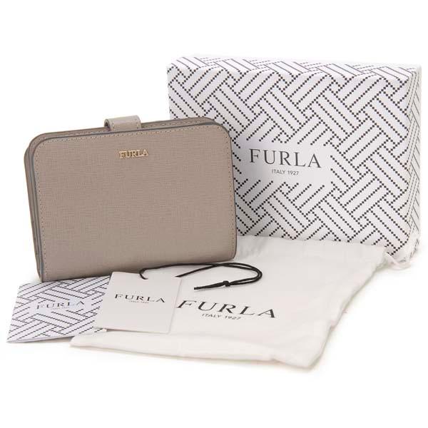FURLA バビロン 二つ折り財布 SABBIA FURLA（フルラ） 二つ折り財布 レディース グレーベージュ 1000422