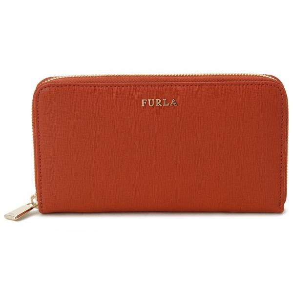 フルラ ラウンドファスナー長財布 777356 FURLA メイプル・オレンジ ブランド｜s-select