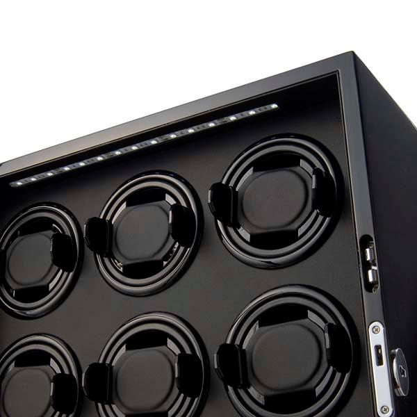 スーパーセール 公式 ロイヤルハウゼン Royal hausen LEDパネル ワインディングマシーン 高級ウォッチワインダー GC03-N20BB 9本巻きの画像