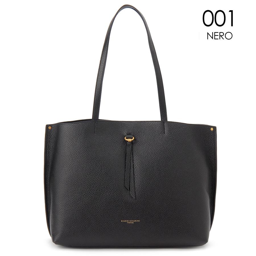 GIANNI CHIARIN/ブラックレザートートバッグ GIANNI CHIARINI ブラックレザートートバッグ
