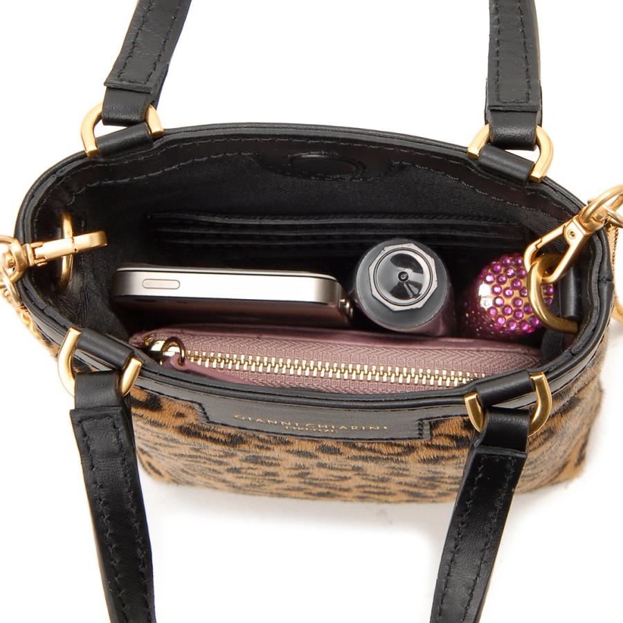 GIANNI CHIARINI ジャンニキアリーニ ショルダーバッグ キャメッロ レオパード 9620MCRLEO 009 GIANNI CHIARINI（ジャンニ キアリーニ） ショルダーバッグ キャメッロ