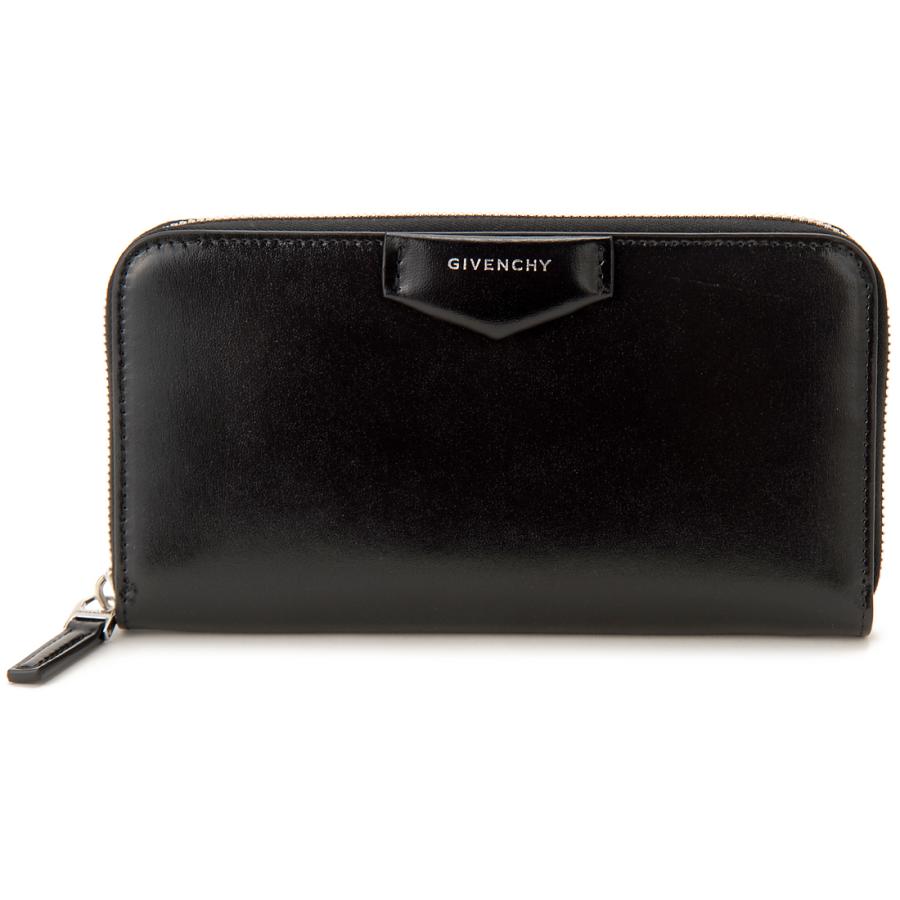 GIVENCHY ジバンシー ラウンドファスナー長財布 レディース ブラック 