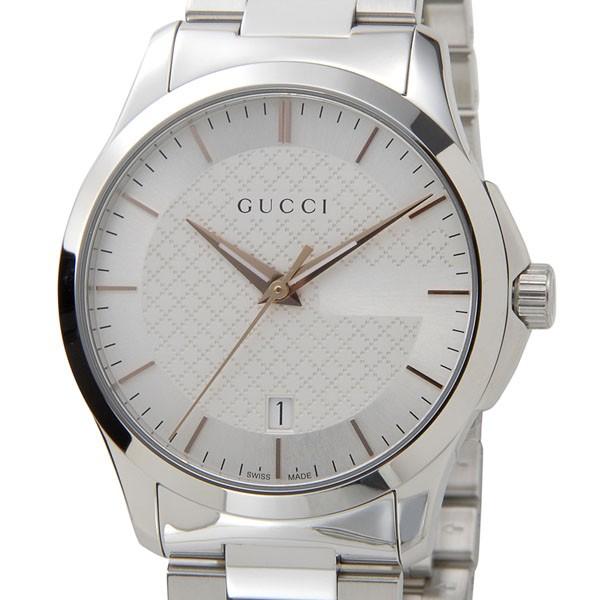 グッチ GUCCI 腕時計 メンズ YA126442 G-タイムレス ミディアム クォーツ シルバー 新品｜s-select