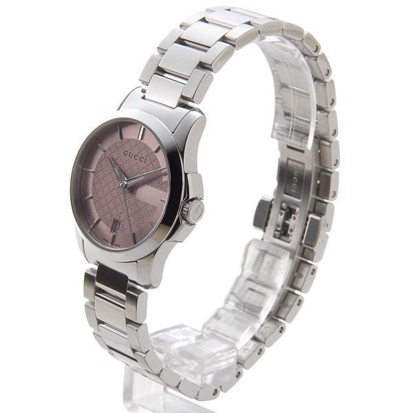 グッチ GUCCI 腕時計 レディース YA126524 G-タイムレス クォーツ ピンク×シルバー 新品｜s-select｜02