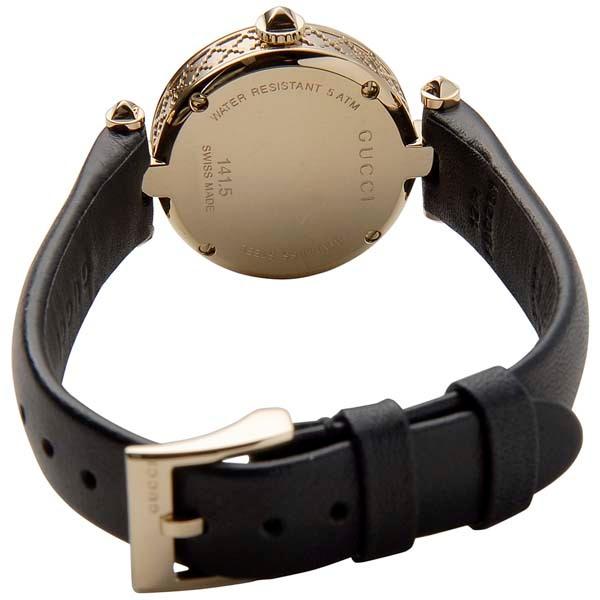 GG GUCCI グッチ 腕時計 レディース ゴールド×ブラック YA141505