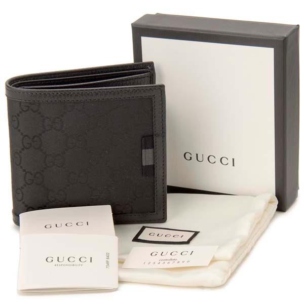 GUCCI グッチ (アウトレット) 二つ折り財布 メンズ ブラック
