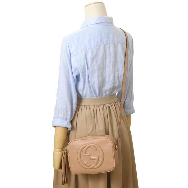 GUCCI グッチ ショルダーバッグ レディース ローズ ベージュ