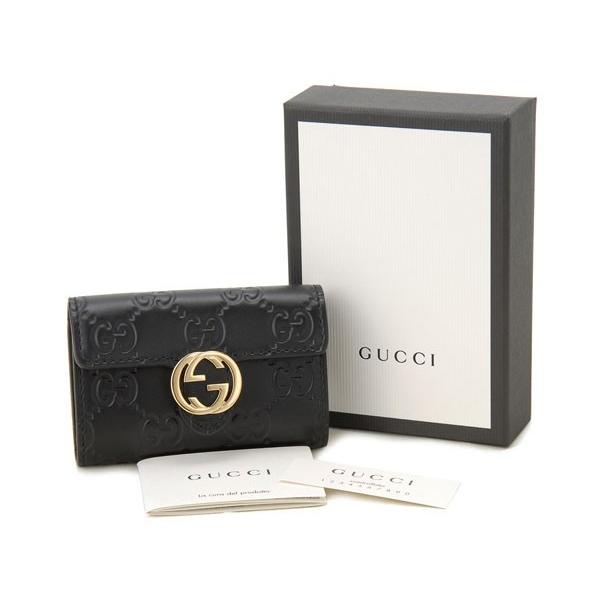 グッチ キーケース 369673 CWC1G 1000 GUCCI グッチシマ インターロッキングG ブラック｜s-select｜04