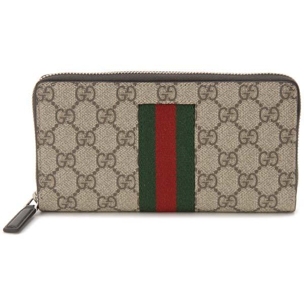 GUCCI（グッチ） ラウンドファスナー長財布 メンズ ベージュ 408831