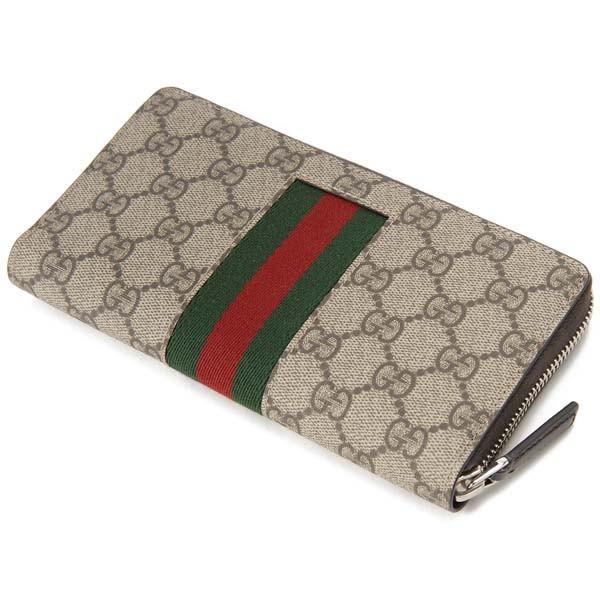 GUCCI（グッチ） ラウンドファスナー長財布 メンズ ベージュ 408831