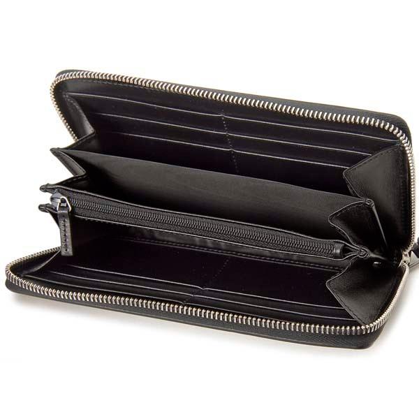 GUCCI（グッチ） ラウンドファスナー長財布 メンズ ブラック ダブルG