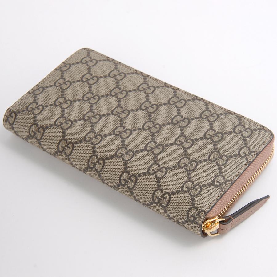 超良品‼️ グッチ　GUCCI 財布　長財布　GGキャンバス　ラウンドファスナー GUCCI グッチ 財布 ラウンドファスナー長財布 ピンク 456117 17WAG