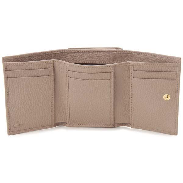 GUCCI 三つ折り財布 ベージュ/ピンク GUCCI 三つ折り財布 ベージュ/ピンク GUCCI 三つ折り財布