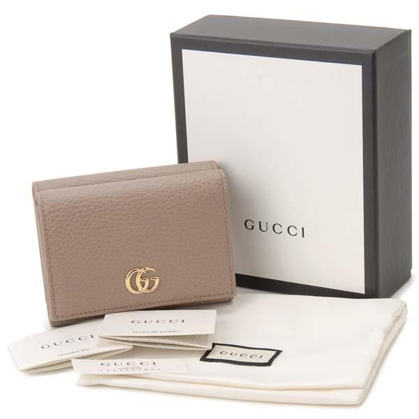 GUCCI 三つ折り財布 ベージュ/ピンク GUCCI 三つ折り財布 レザー ピンクベージュ｜Yahoo!フリマ（旧