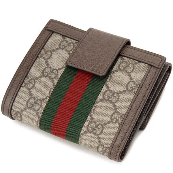 GUCCI（グッチ） 二つ折り財布 レディース ベージュ 523173 96IWG 8745