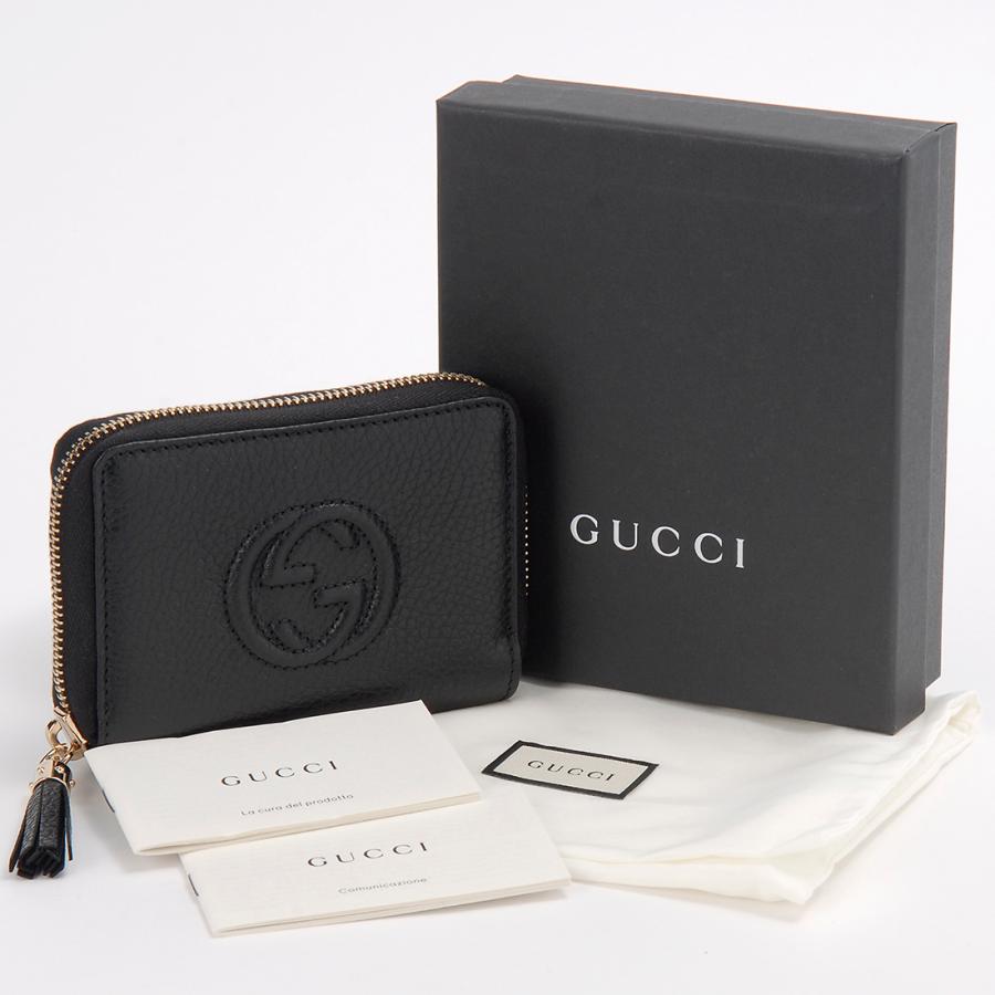 GUCCI ブラック 二つ折り財布 即売れ！セール中！ GUCCI（グッチ） アウトレット 二つ折り財布 レディース ブラック
