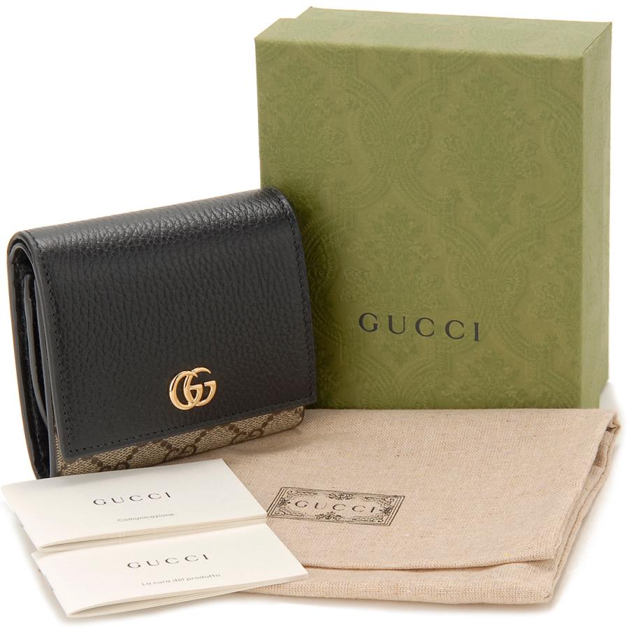 GUCCI（グッチ） 二つ折り財布 ブラック 598587 717WAG 1283 GG