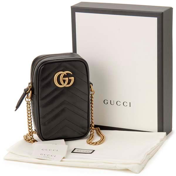 GUCCI グッチ ショルダーバッグ レディース ブラック 黒 598597 GUCCI グッチ ショルダーバッグ レディース ブラック 黒 598597