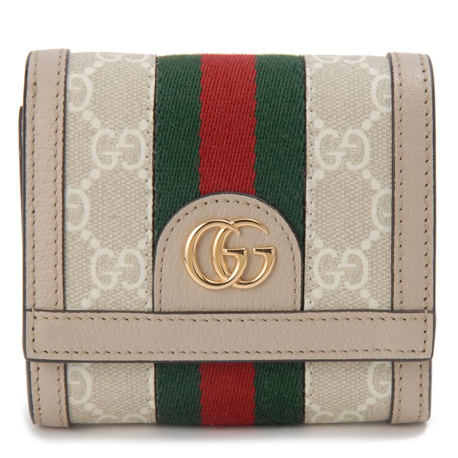 GUCCI グッチ 二つ折り財布 レディース アイボリー GUCCI グッチ 二つ折り財布 レディース アイボリー