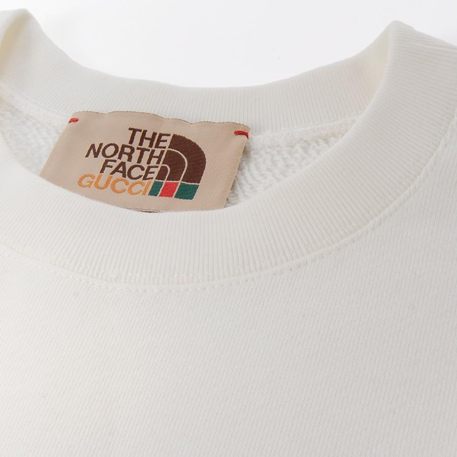 グッチ GUCCI ノースフェイス THE NORTH FACE コラボ スウェット ユニセックス ホワイト 617964XJDBY9095の画像