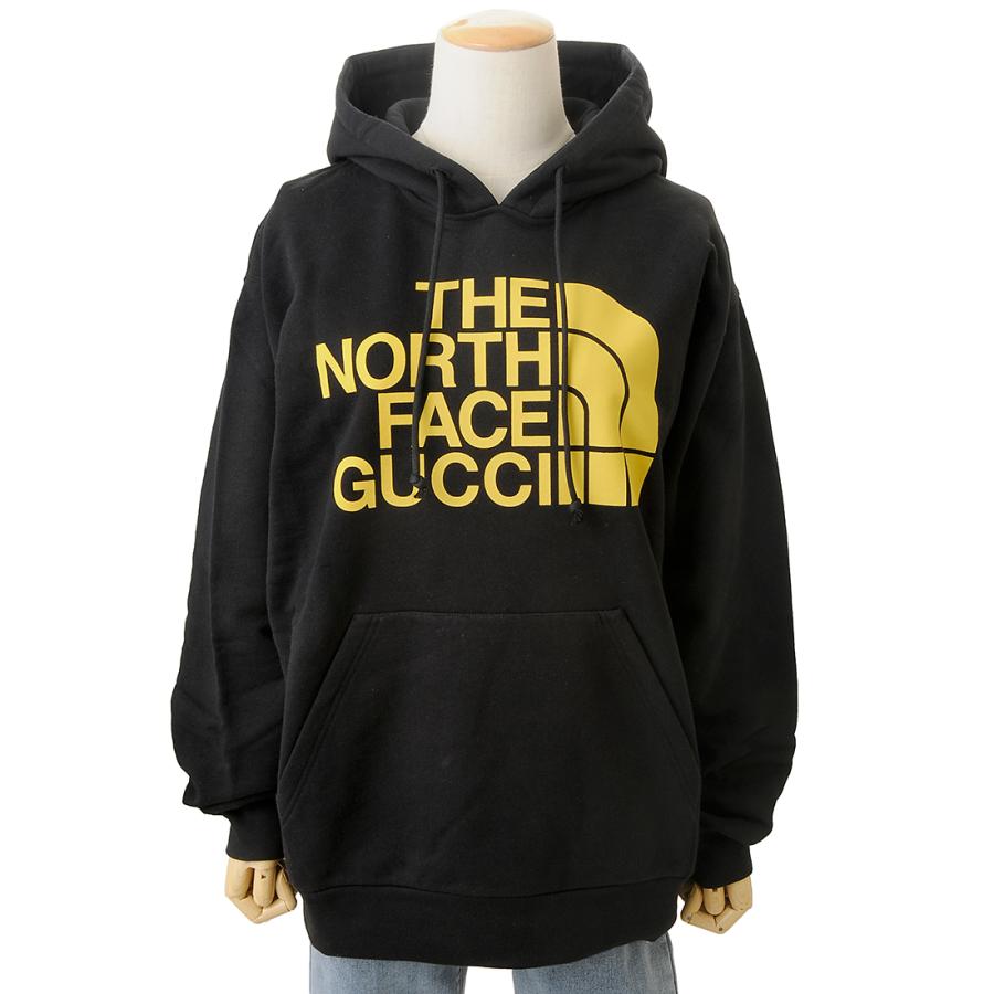 GUCCI グッチ THE NORTH FACE ノースフェイス コラボ パーカー ユニセックス ブラック 651724XJDCM1131｜s-select｜04