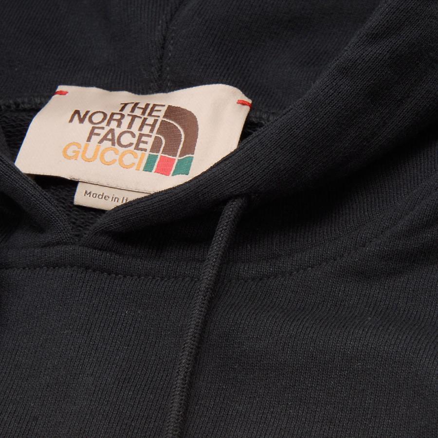 GUCCI グッチ THE NORTH FACE ノースフェイス コラボ パーカー ユニセックス ブラック 651724XJDCM1131｜s-select｜07