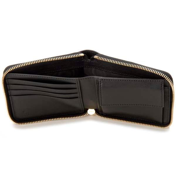 GUCCI グッチ 二つ折り財布 メンズ ブラック ダブルG 658837 0QGCG  