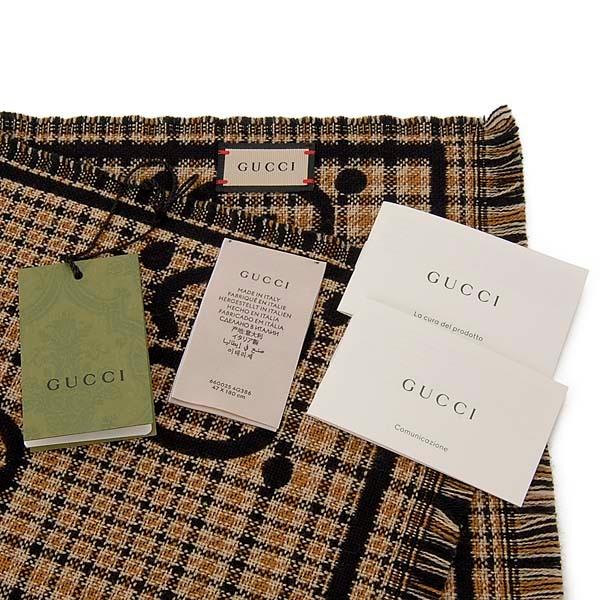 GUCCI（グッチ） マフラー 660025 4G386 1079 GG ジャガード ウール 