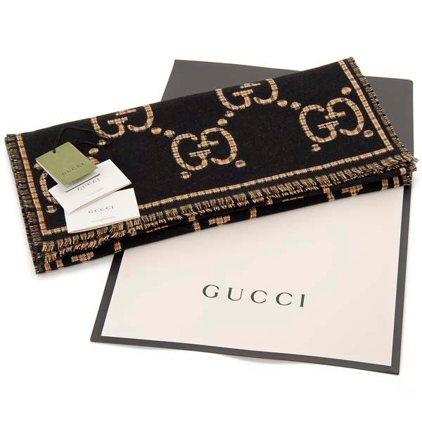 GUCCI（グッチ） マフラー 660025 4G386 1079 GG ジャガード ウール 