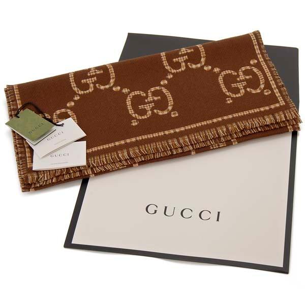 GUCCI（グッチ） マフラー 660025 4G386 2579 GG ジャガード ウール