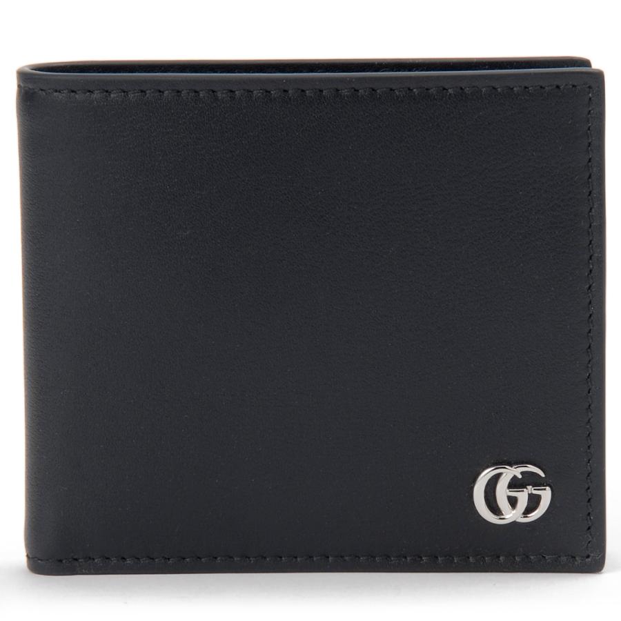 GUCCI（グッチ） 二つ折り財布 メンズ ブラック 835048AAE071000 GG