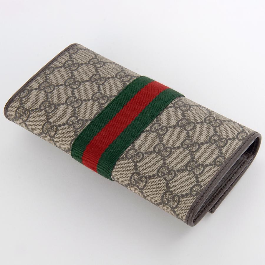 ボーナスストアPlus10％対象店 グッチ GUCCI 長財布 レディース ベージュ 838485FAE0L9746 OPHIDIAの画像
