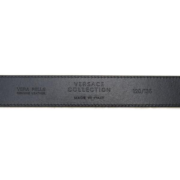 【ヴェルサーチ】GIANNIVERSACE メデューサ レザー ベルト 黒 クリスタル ラ メドゥーサ レザー ベルト ブラック | VERSACE JP