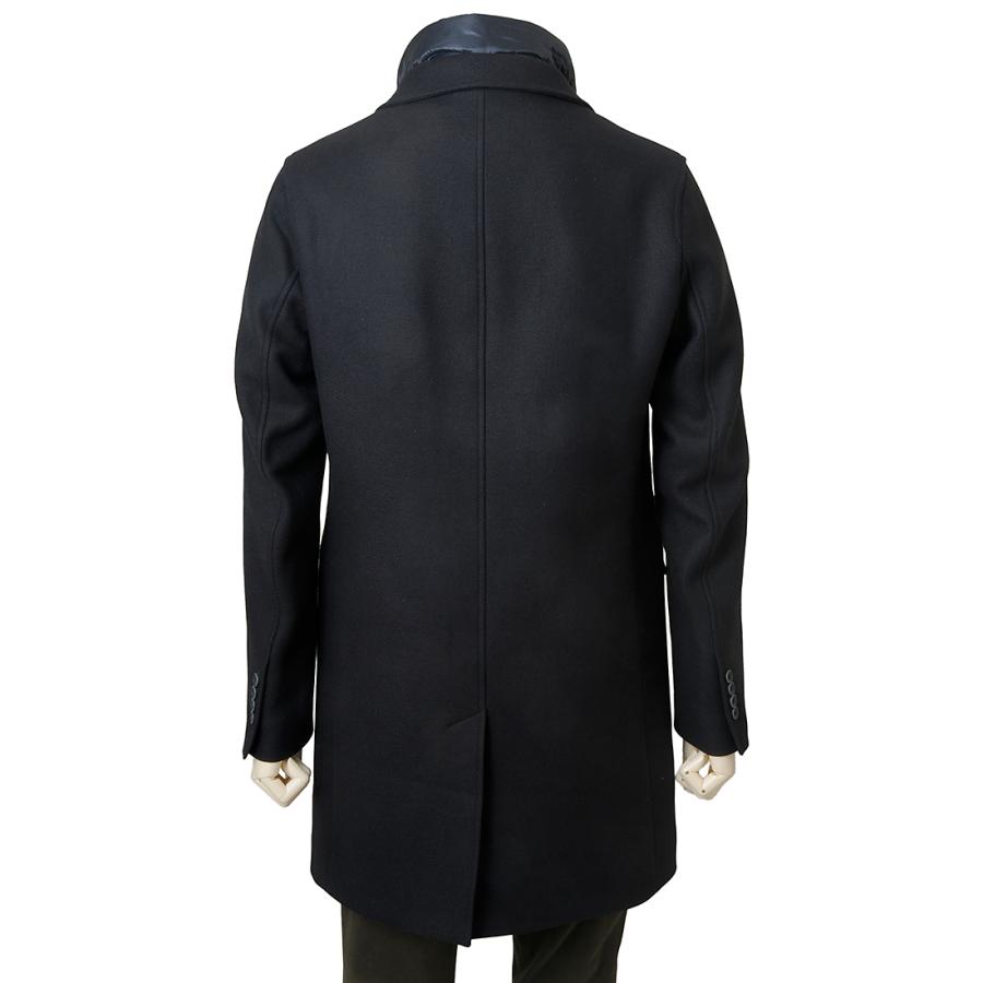 【美品】Herno(ヘルノ)ネイビー コート HERNO（ヘルノ） フォックスファー ダウンコート レディース ネイビー